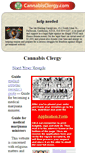 Mobile Screenshot of cannabisclergy.com